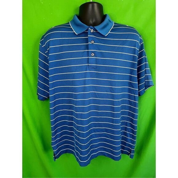 Pro Tour Cool Play Golf Polo - Men's Size XL‎ Blue - 100% Polyester - Preowned - Picture 1 of 6